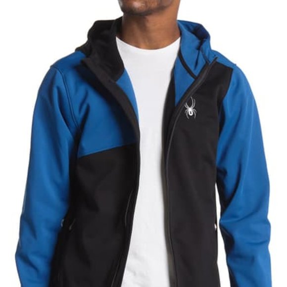 🆕️ SPYDER Hooded Hydroweb Soft Shell Jacket - Picture 1 of 9
